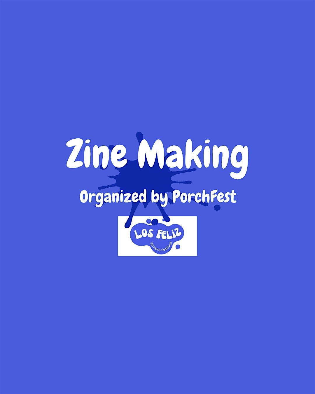Zine Making Organized by Porchfest