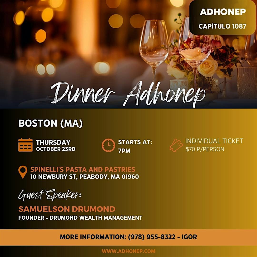 Mesa Douglas Azevedo ADHONEP BOSTON BUSINESS DINNER