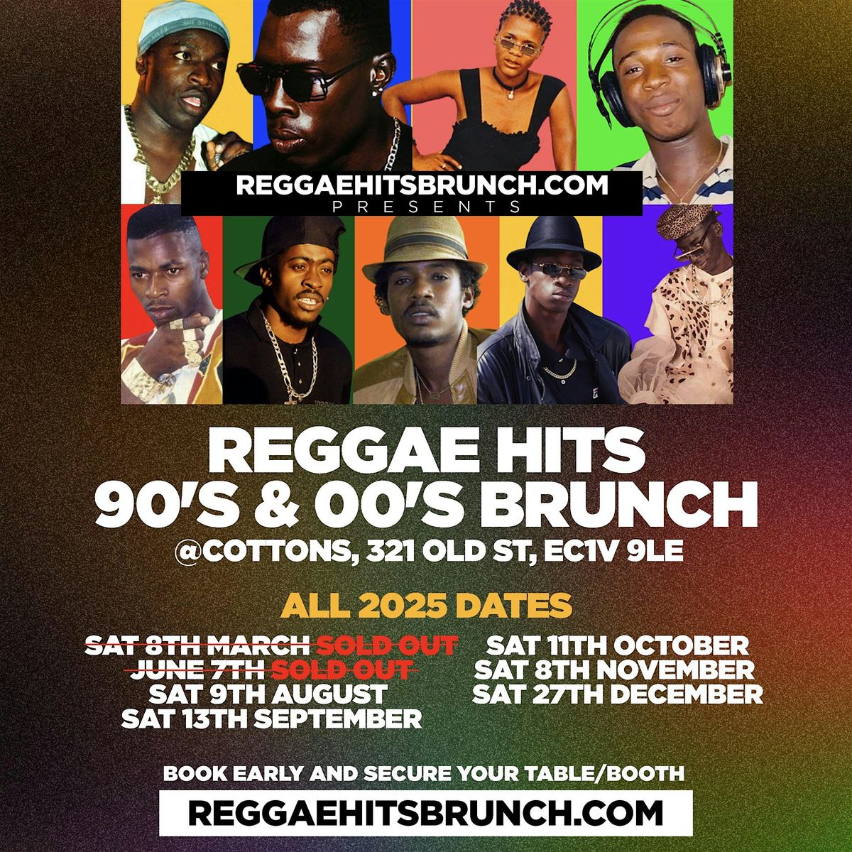 REGGAE HITS BRUNCH 90's & 00's Edition