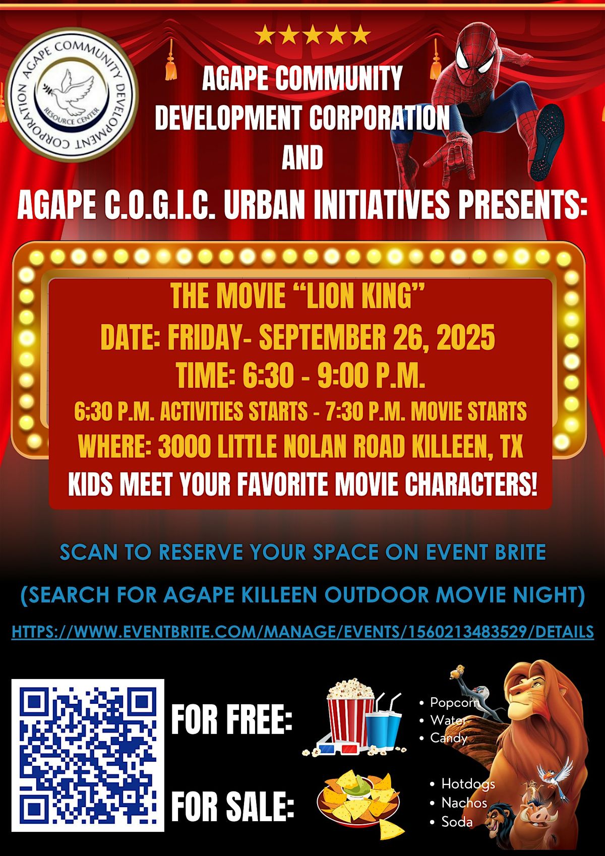AGAPE Killeen Outdoor Movie Night