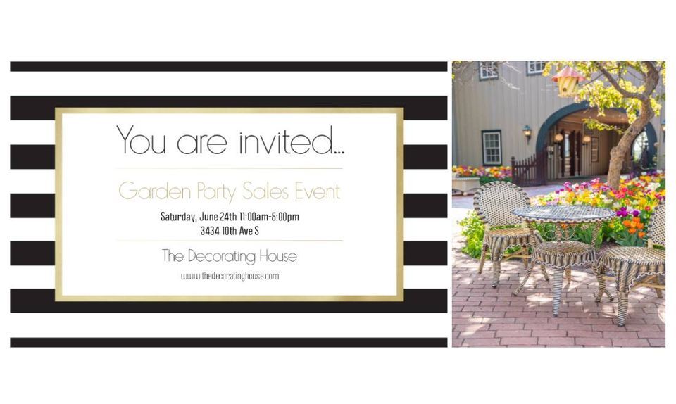 Garden Party Sale Decorating House, Great Falls, MT June 24, 2023