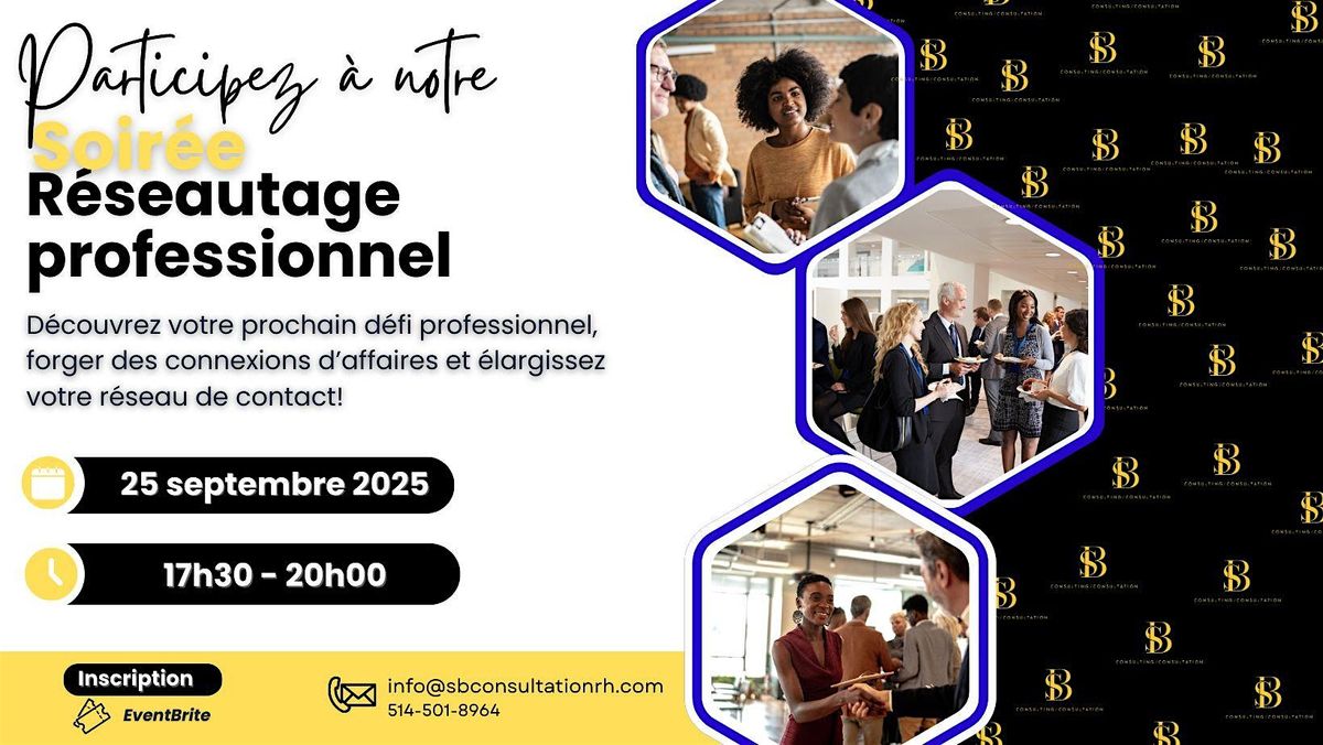 Soir\u00e9e r\u00e9seautage professionnel