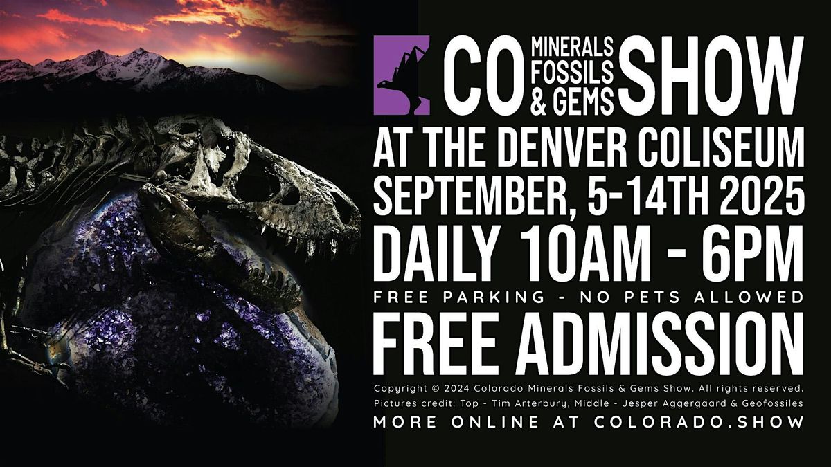 THE DENVER COLISEUM COLORADO MINERALS FOSSILS GEMS ROCK SHOW