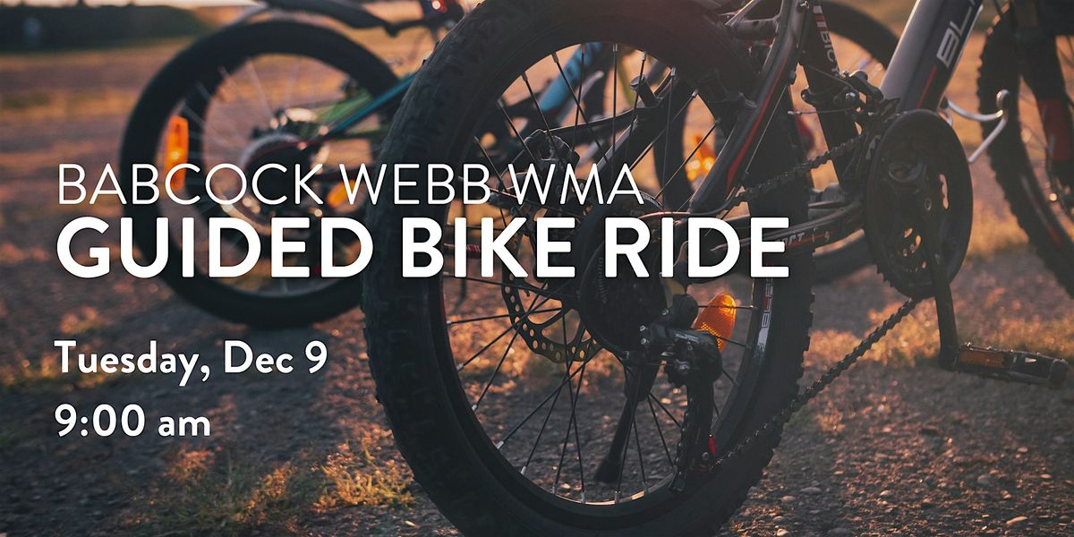 Babcock Webb WMA Guided Bike Ride