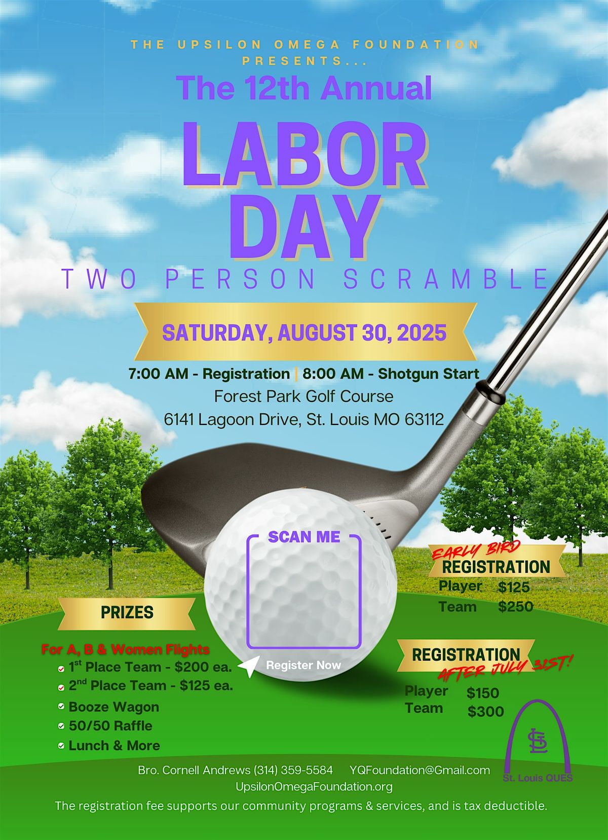 12th Annual Labor Day Two Person Scramble