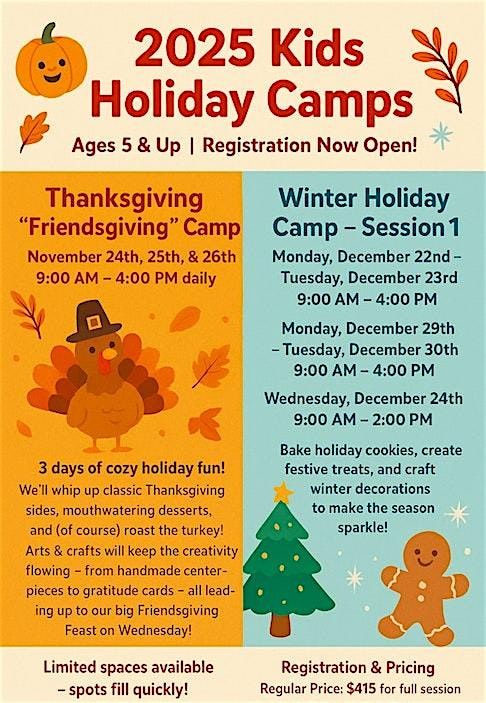 2025 Kids Winter Holiday Camps