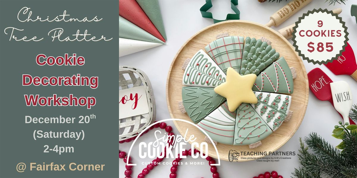 \u2b50 Christmas Tree Platter Cookie Decorating Workshop (Fairfax, VA)
