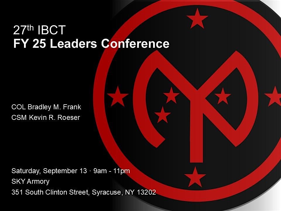 27th Infantry Brigade Combat Team Leaders Conference