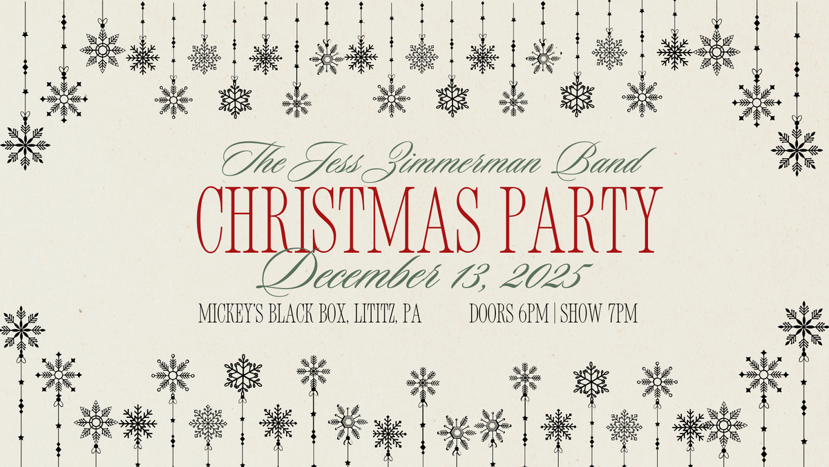 Jess Zimmerman Band Christmas Party at Mickeys Black Box