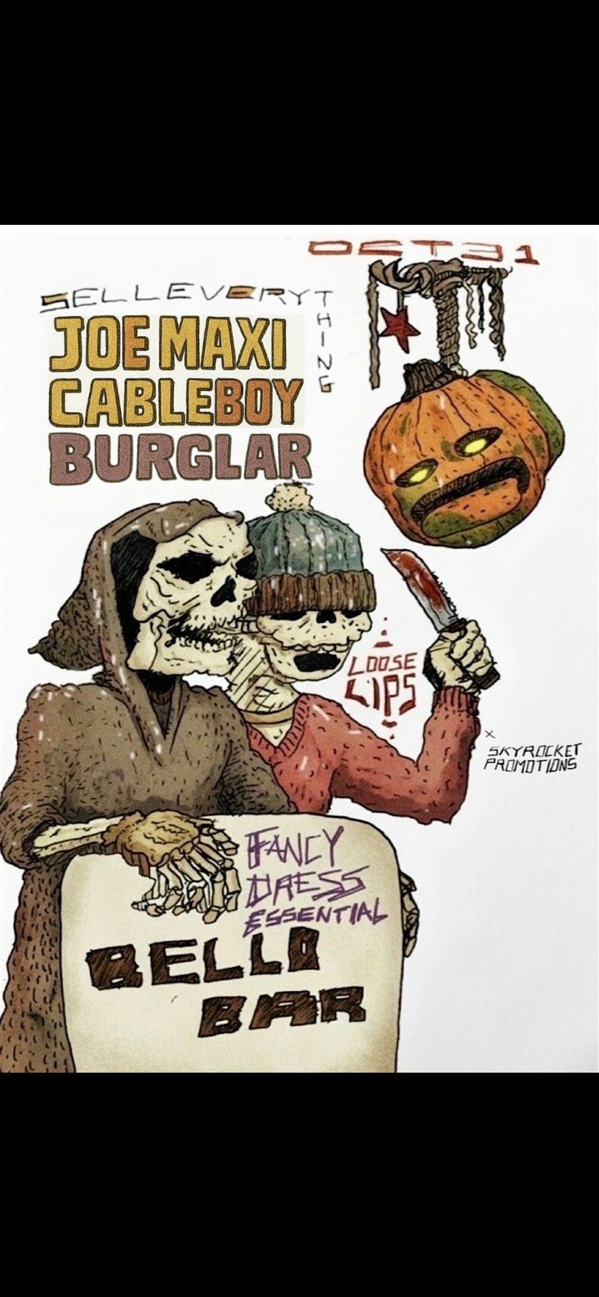 LOOSE LIPS LIVE  ( VOL.3 HALLOWEEN) Burglar , Cabel Boy ,Joe Maxi, Sell E