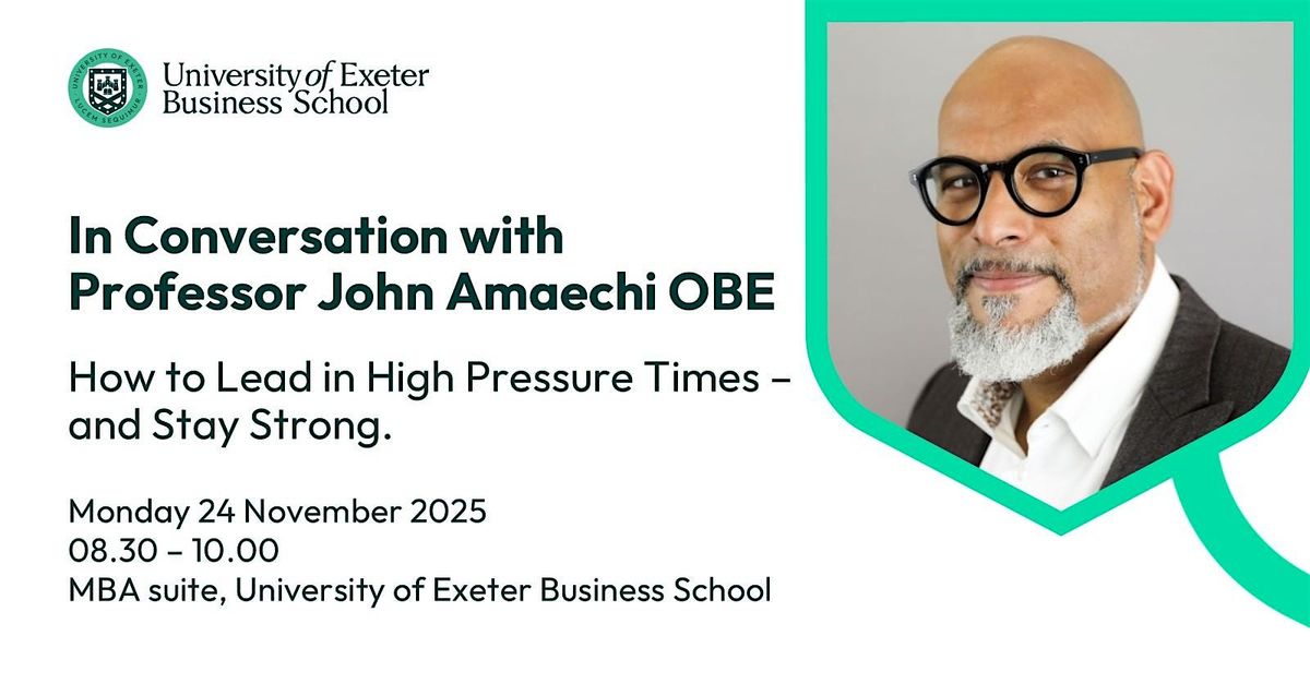 In Conversation with Professor John Amaechi OBE