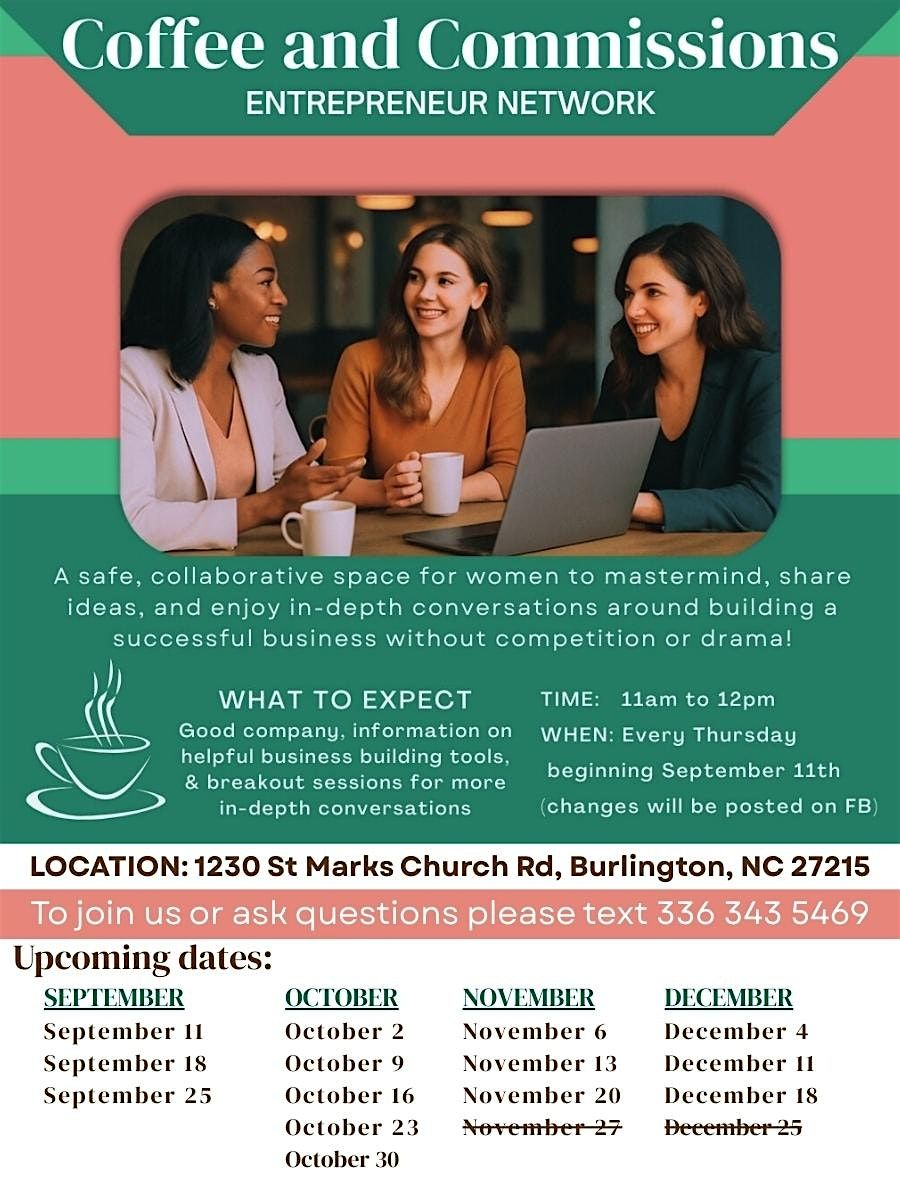 Coffee & Commissions - Entrepreneur Network