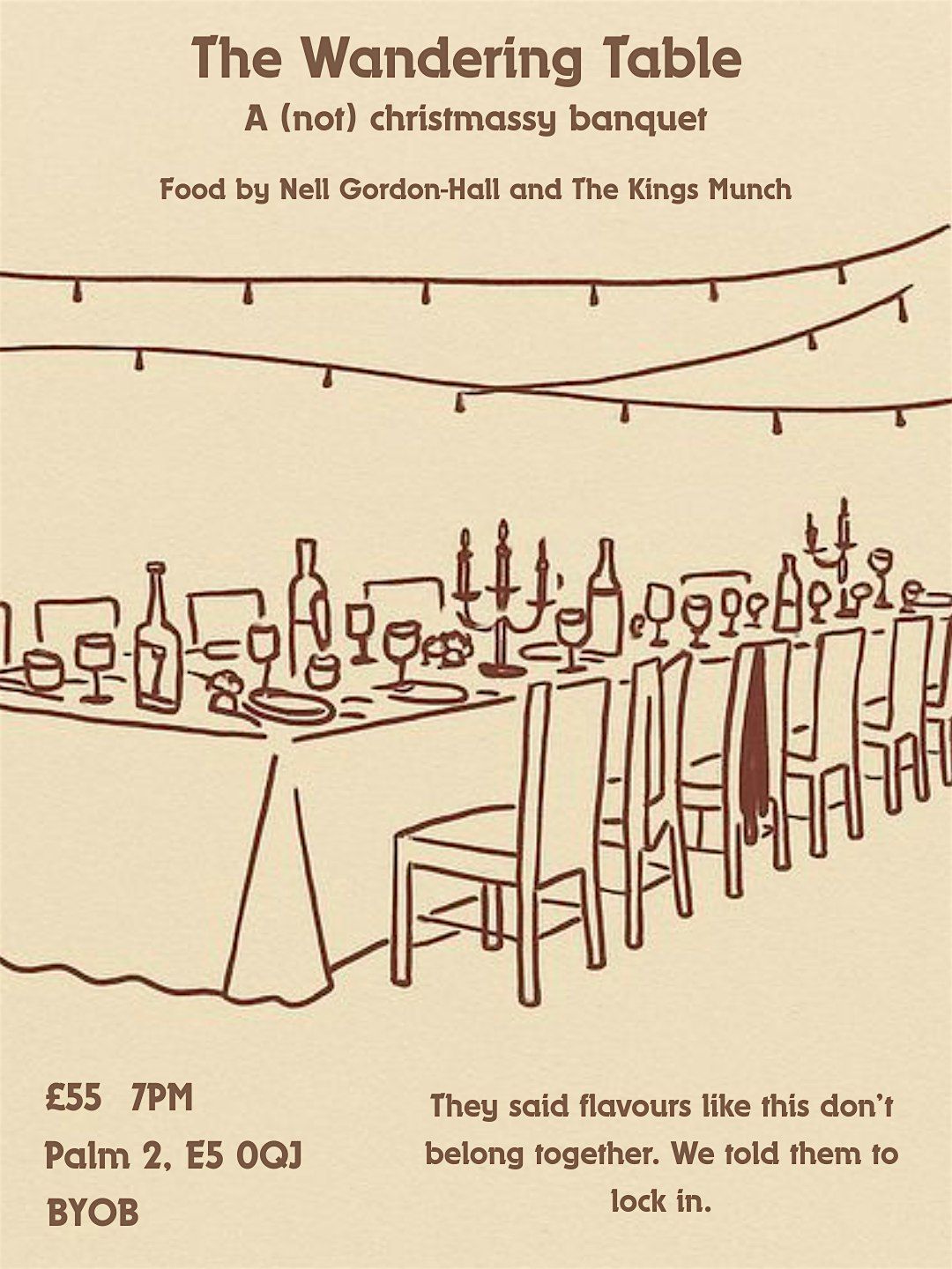 The Wandering Table - a (not) Christmassy Banquet