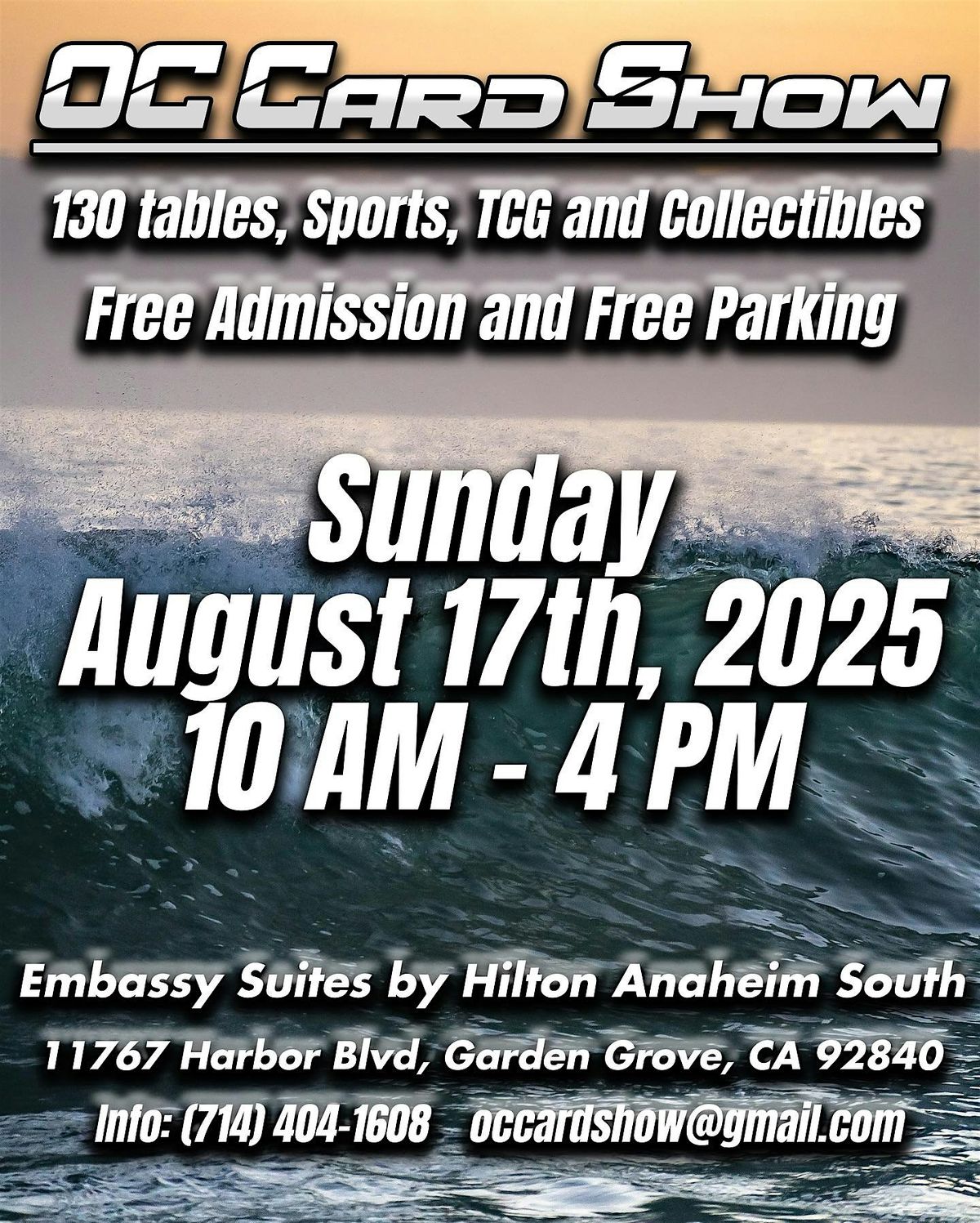 OC Card Show August 17th