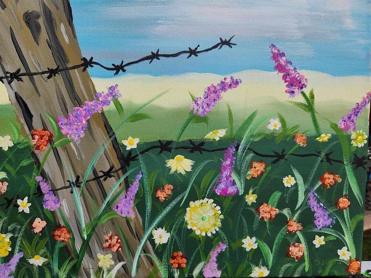 Paint & Sip - Barbed Wire