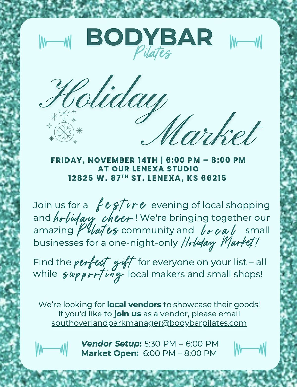 BODYBAR Holiday Market