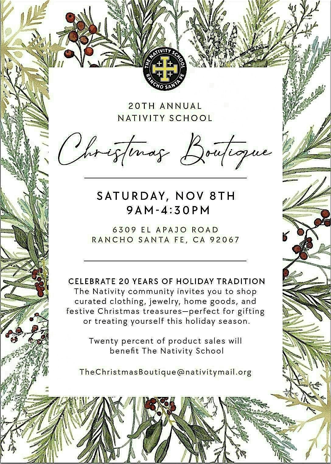 The Christmas Boutique at The Nativity School