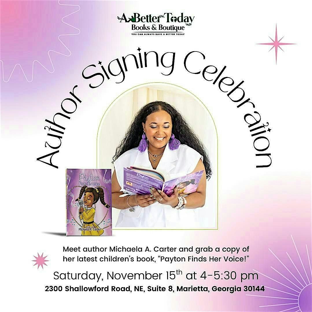 Children's Book Signing Celebration w\/ Author Michaela Carter