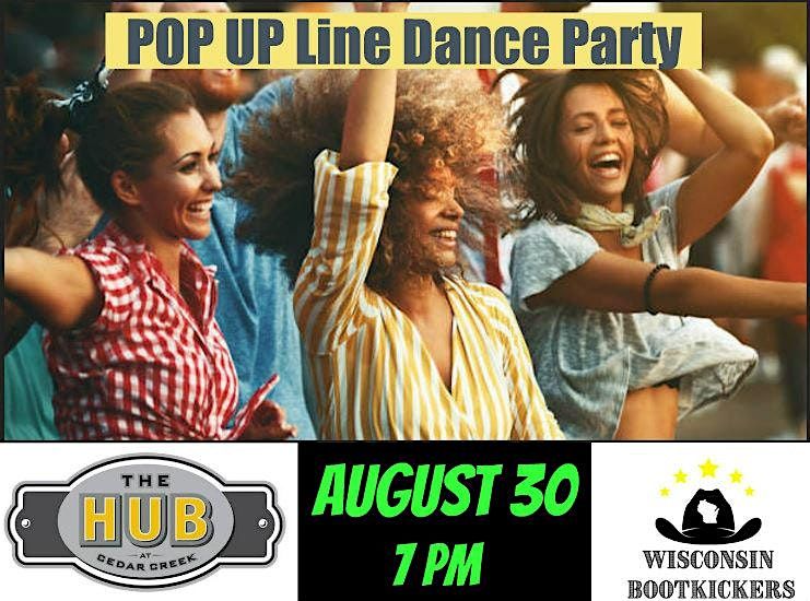 Pop Up Line Dance Party \/ The Hub at Cedar Creek Cedarburg \/ FREE