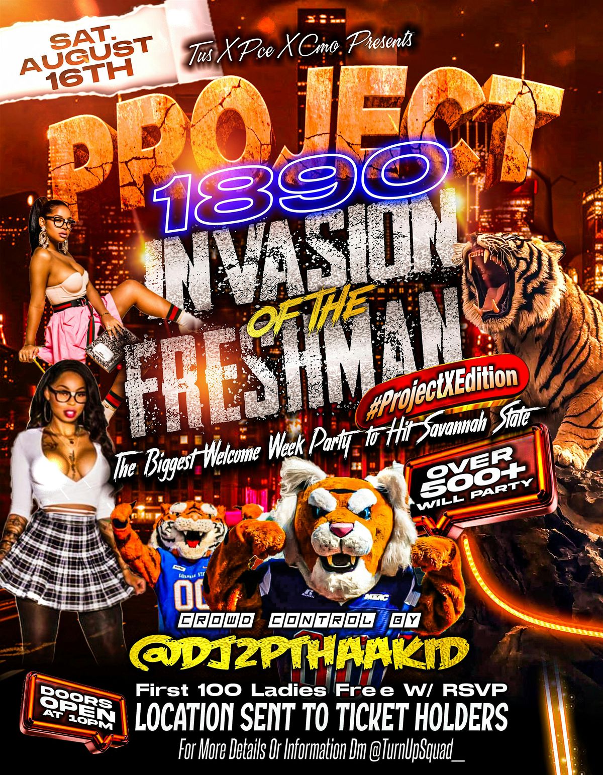 PROJECT 1890 | INVASION OF THE FRESHMAN SSU BACK TO SCHOOL BASH