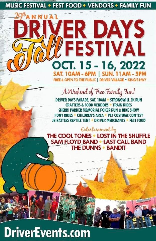 Driver Days Fall Festival Driver Events, Suffolk, VA October 15 to