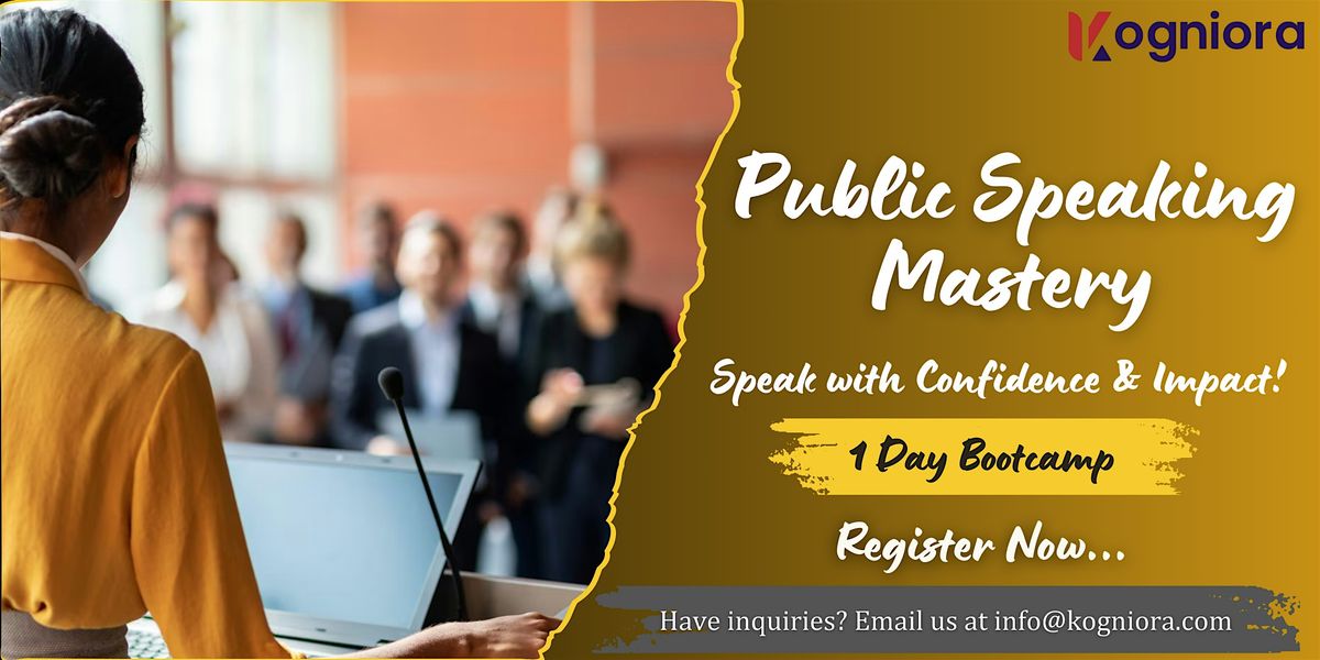 Public Speaking Mastery: Speak with Confidence & Impact! in Raleigh, NC
