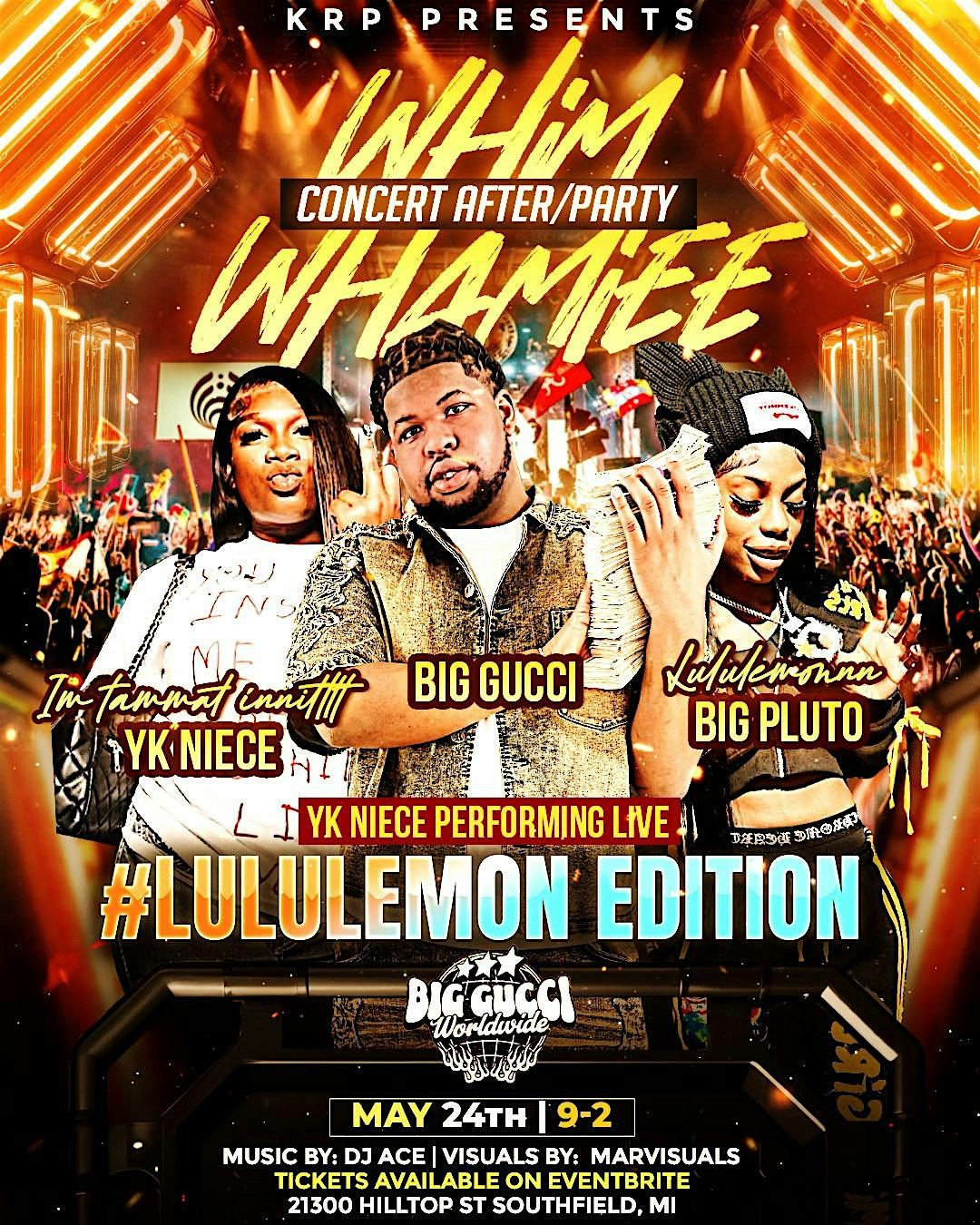 WHIM WHAMIEE CONCERT / 42 DUGG AFTER PARTY at 21300 Hilltop St ...