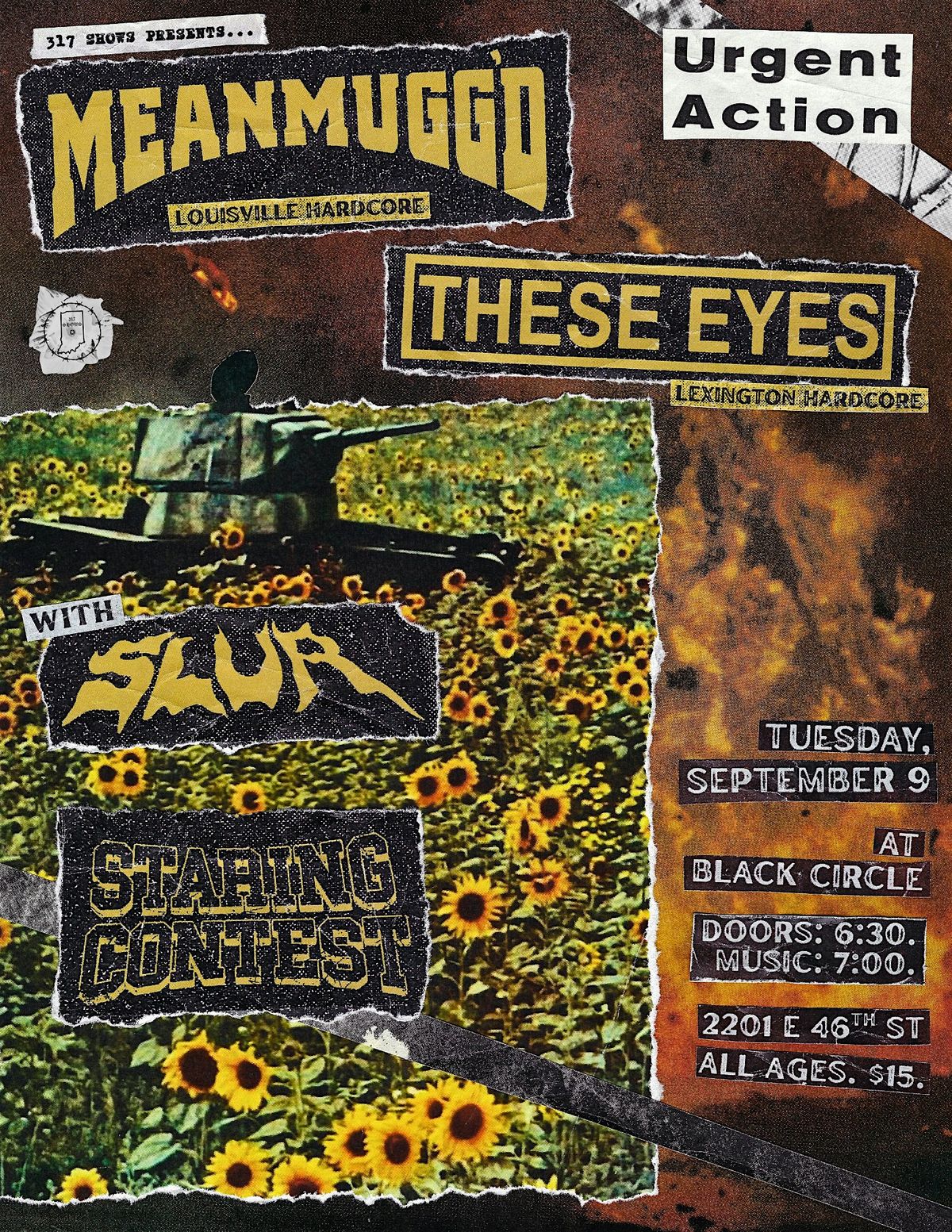 MEAN MUGGD \/ THESE EYES \/ SLUR \/ STARING CONTEST @ BLACK CIRCLE