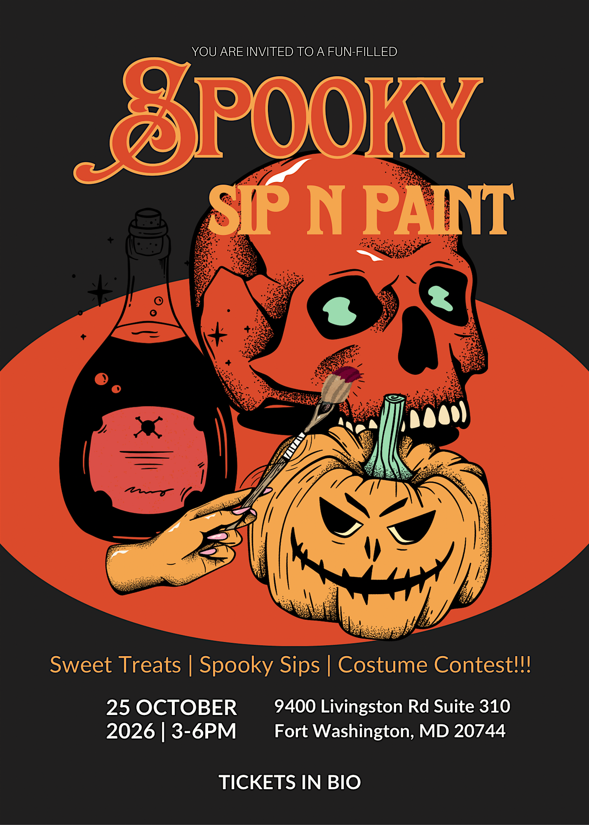 Spooky Sip and Paint