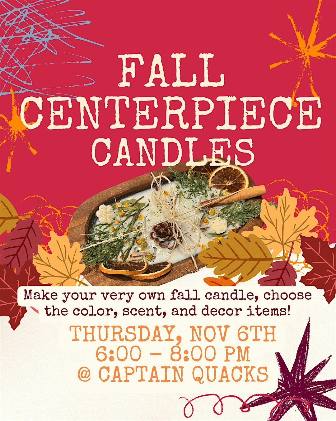 Fall Centerpiece Candles