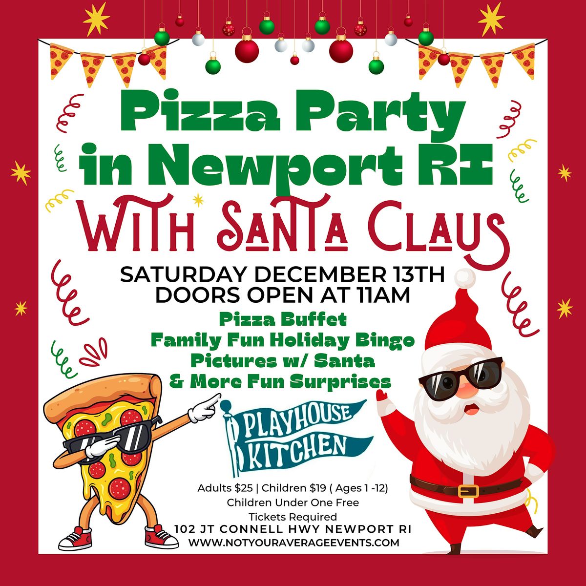 Pizza Party w\/ Santa in Newport RI