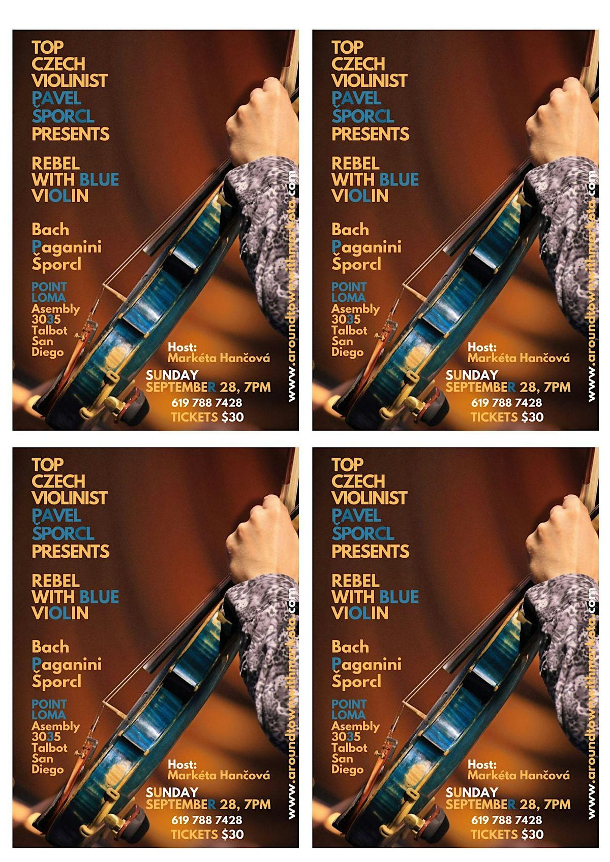 Top Czech Violinist Pavel \u0160porcl in a Solo Concert