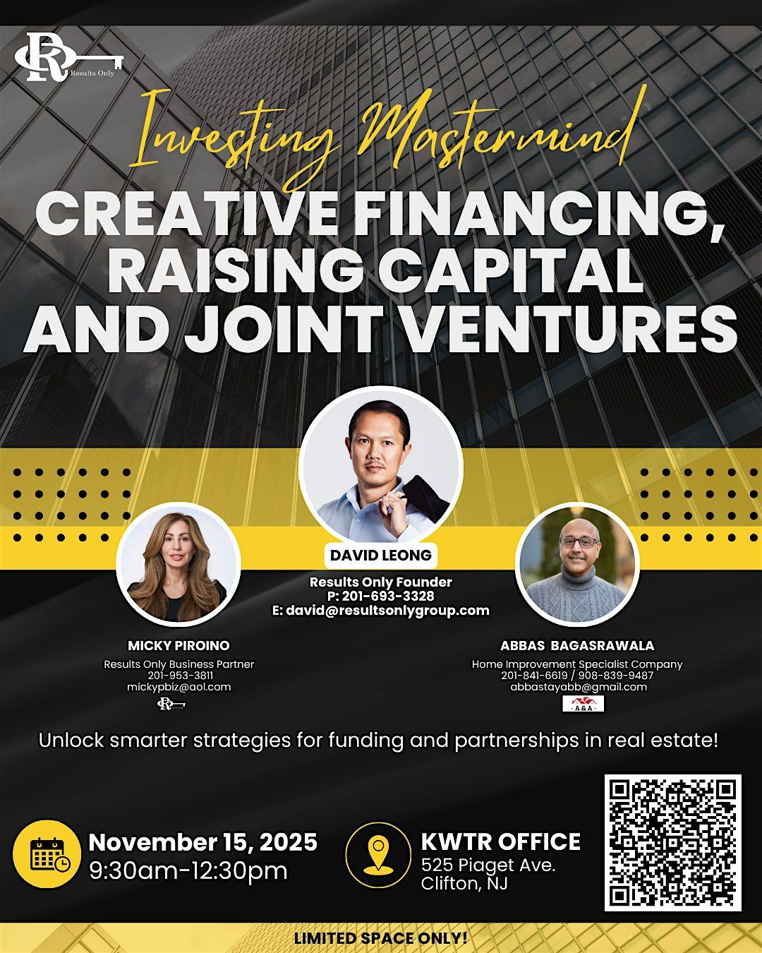 Creative Financing, Raising Capital  and Joint Ventures