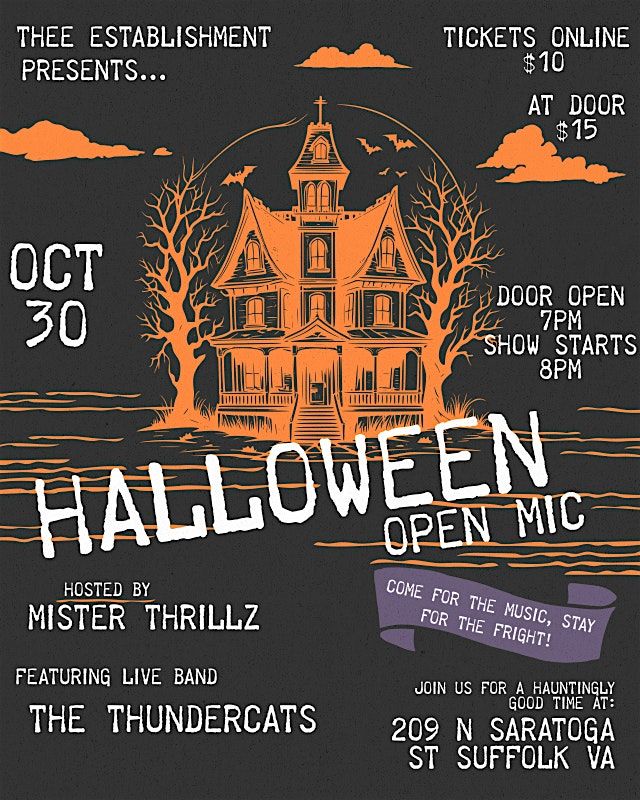 Halloween Open Mic at Thee Establishment
