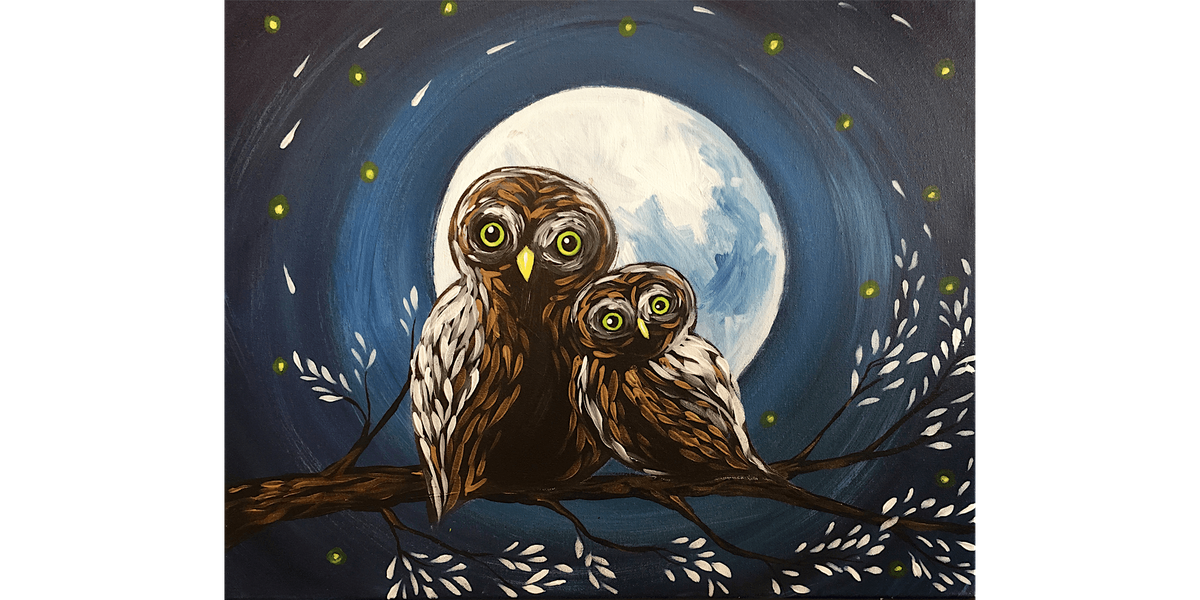 Owl at the Moon - Paint and Sip in Fishkill | Classpop!\u2122
