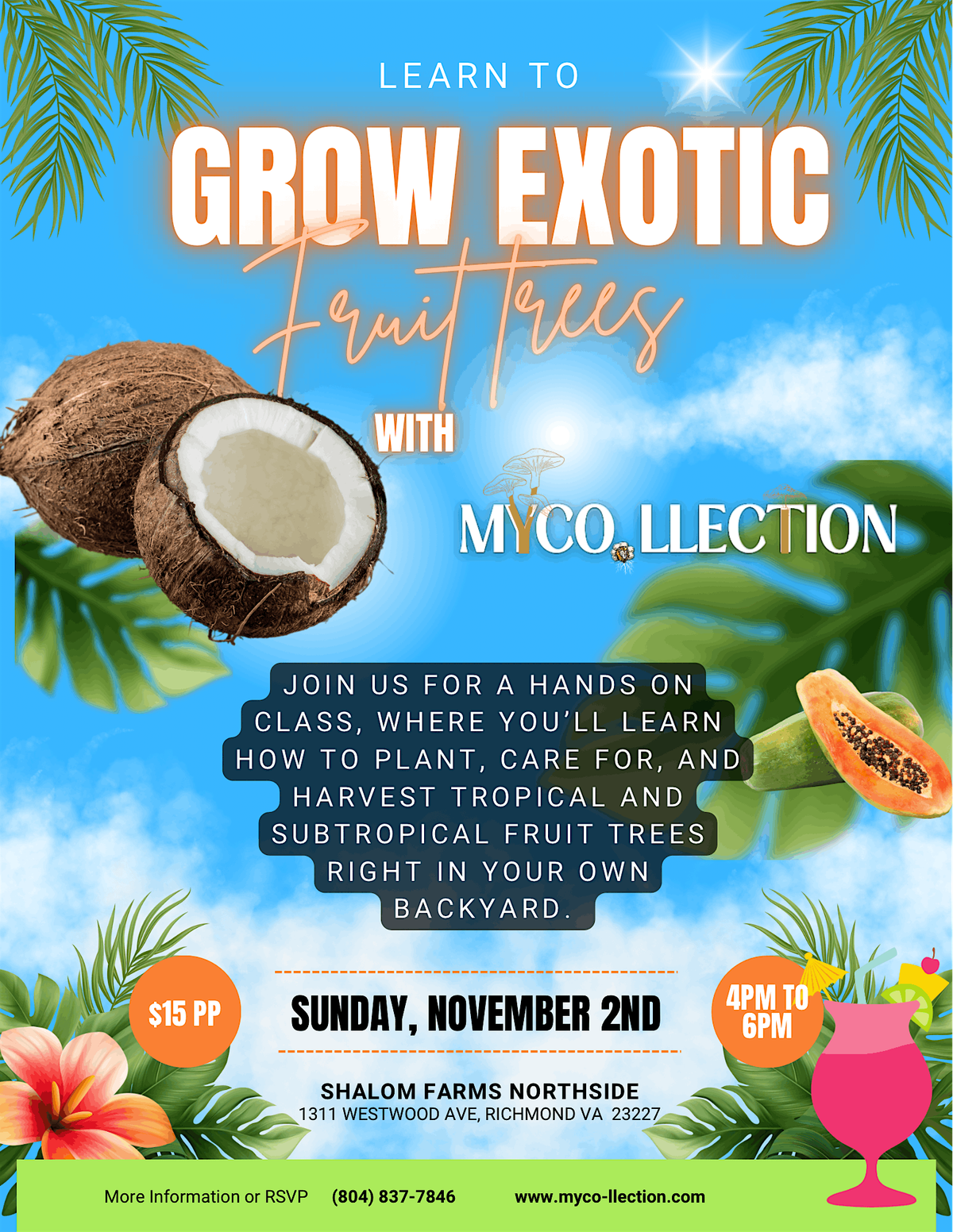 Growing tropical fruit trees