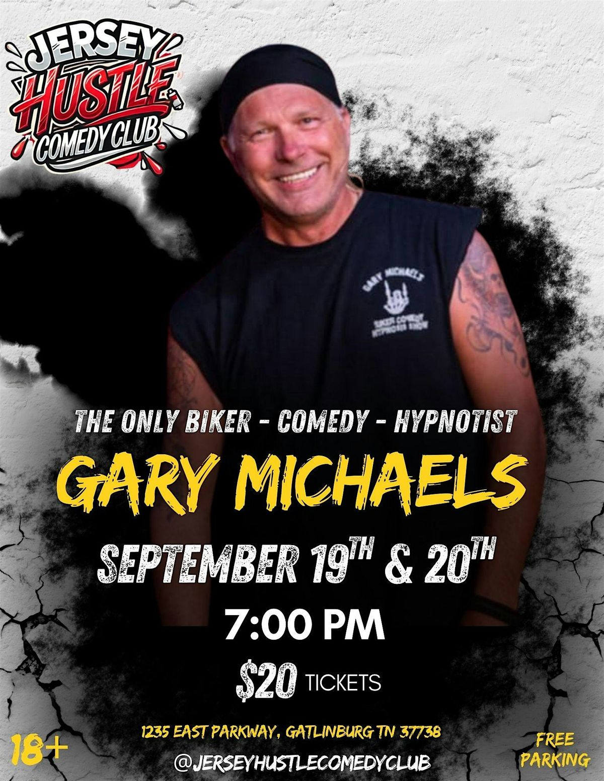 Gary Michaels LIVE Comedy- Biker- Hypnotist
