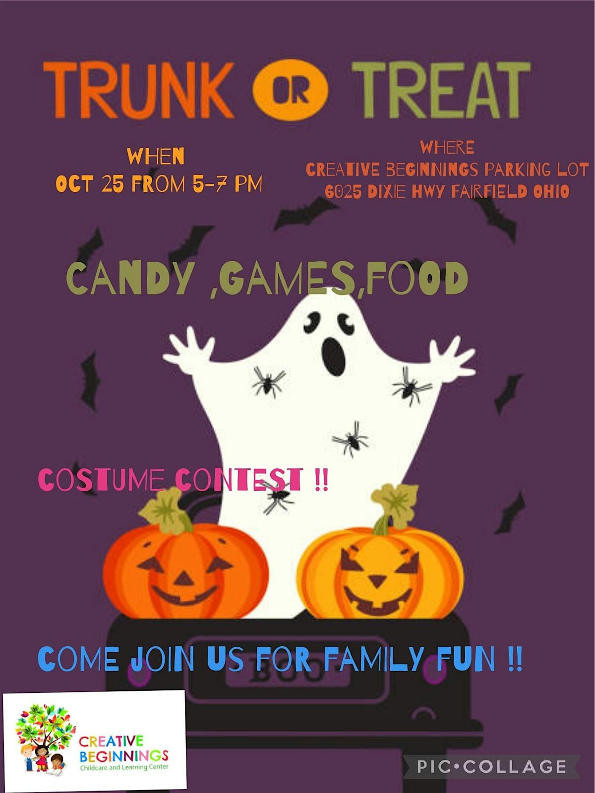 Creative Beginnings Learning Center First Annual Trunk-Or-Treat