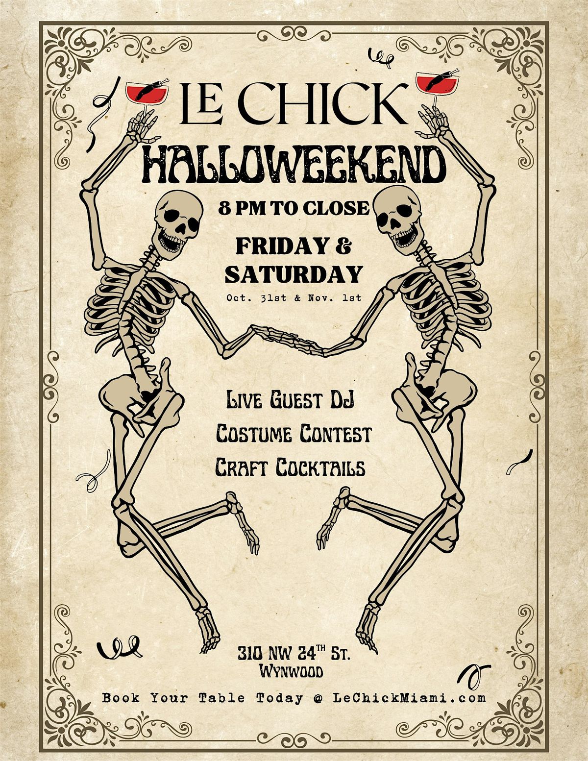 Halloweekend Party 2025 @ LE CHICK WYNWOOD