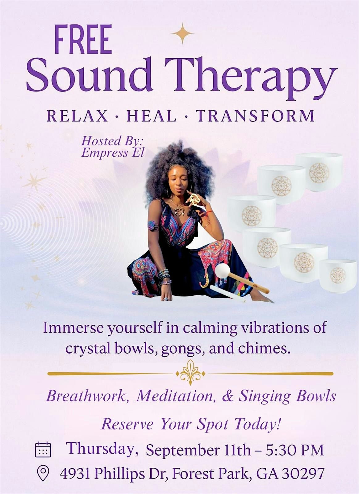 Sound Therapy Relax- Heal- Transform