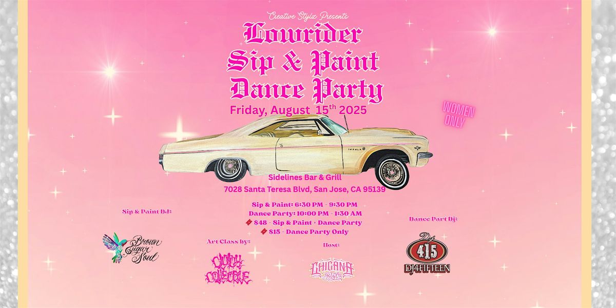 Lowrider Sip & Paint Dance Party