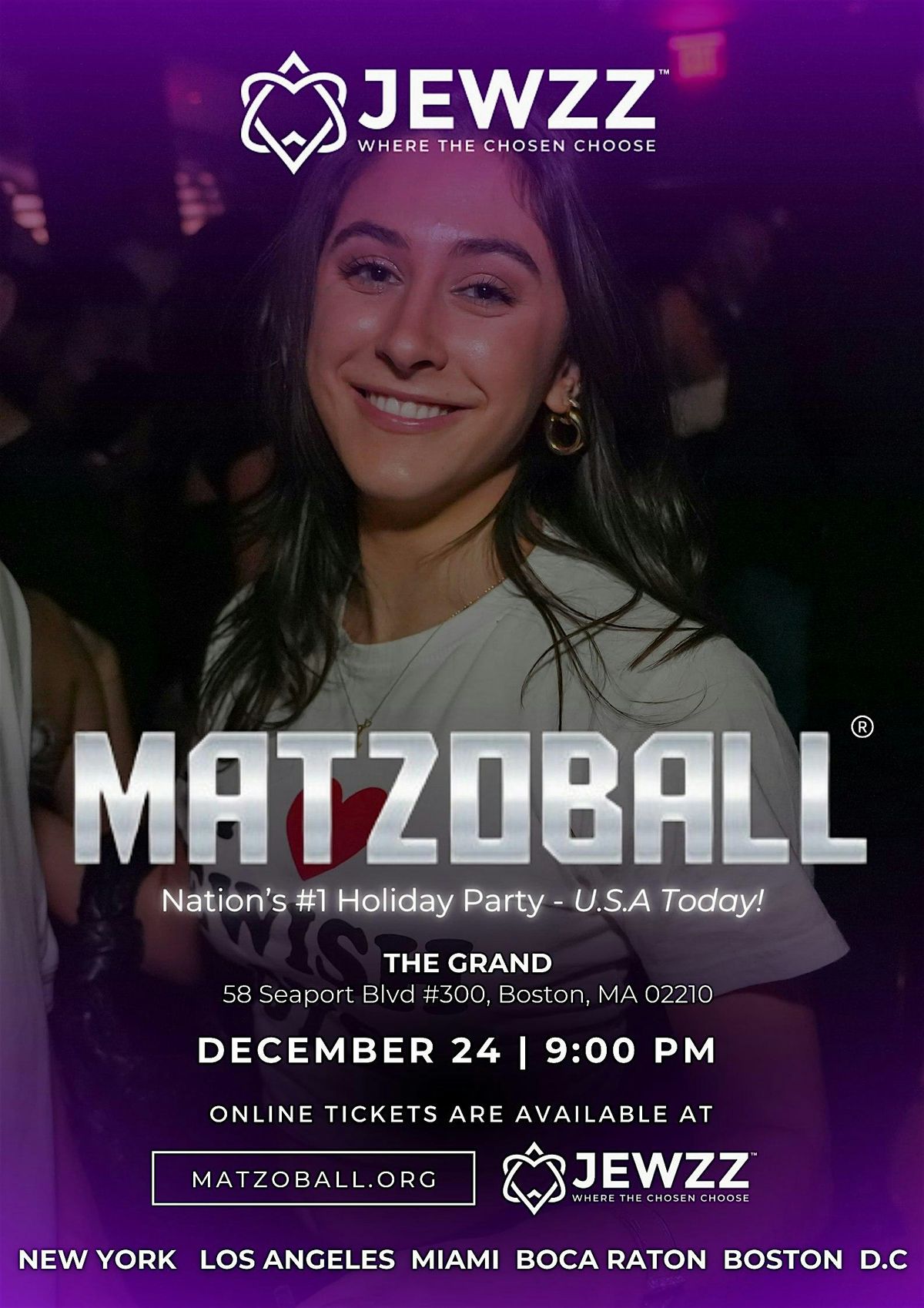 MATZOBALL\u00ae BOSTON XMAS EVE ages 21-49 December 24, 2025