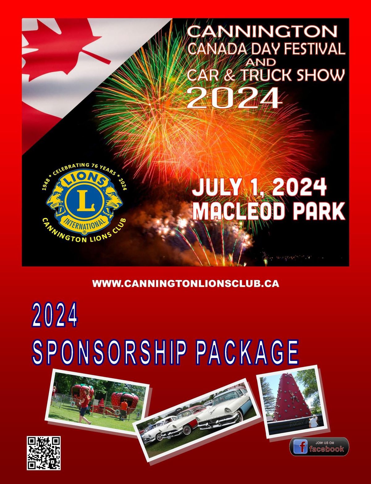 Cannington Canada Day Festival and Car Show McLeod Park In Cannington, Beaverton, ON July 1