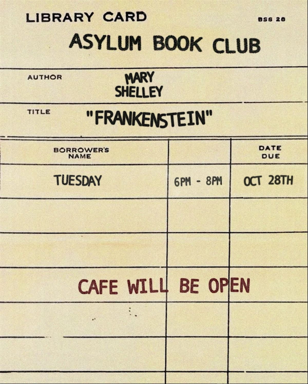 ASYLUM BOOK CLUB
