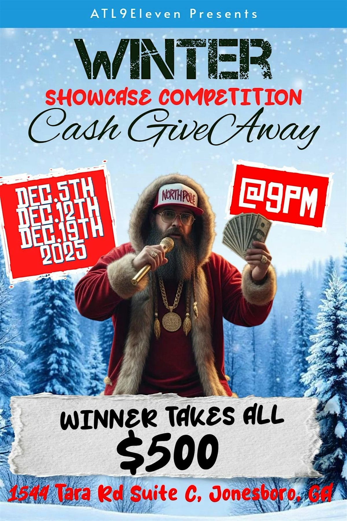 WINTER SHOWCASE COMPETITION + CASH GIVEAWAY