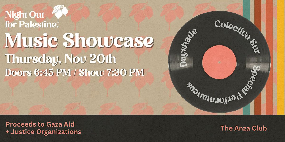Night Out 4 Palestine Music Showcase