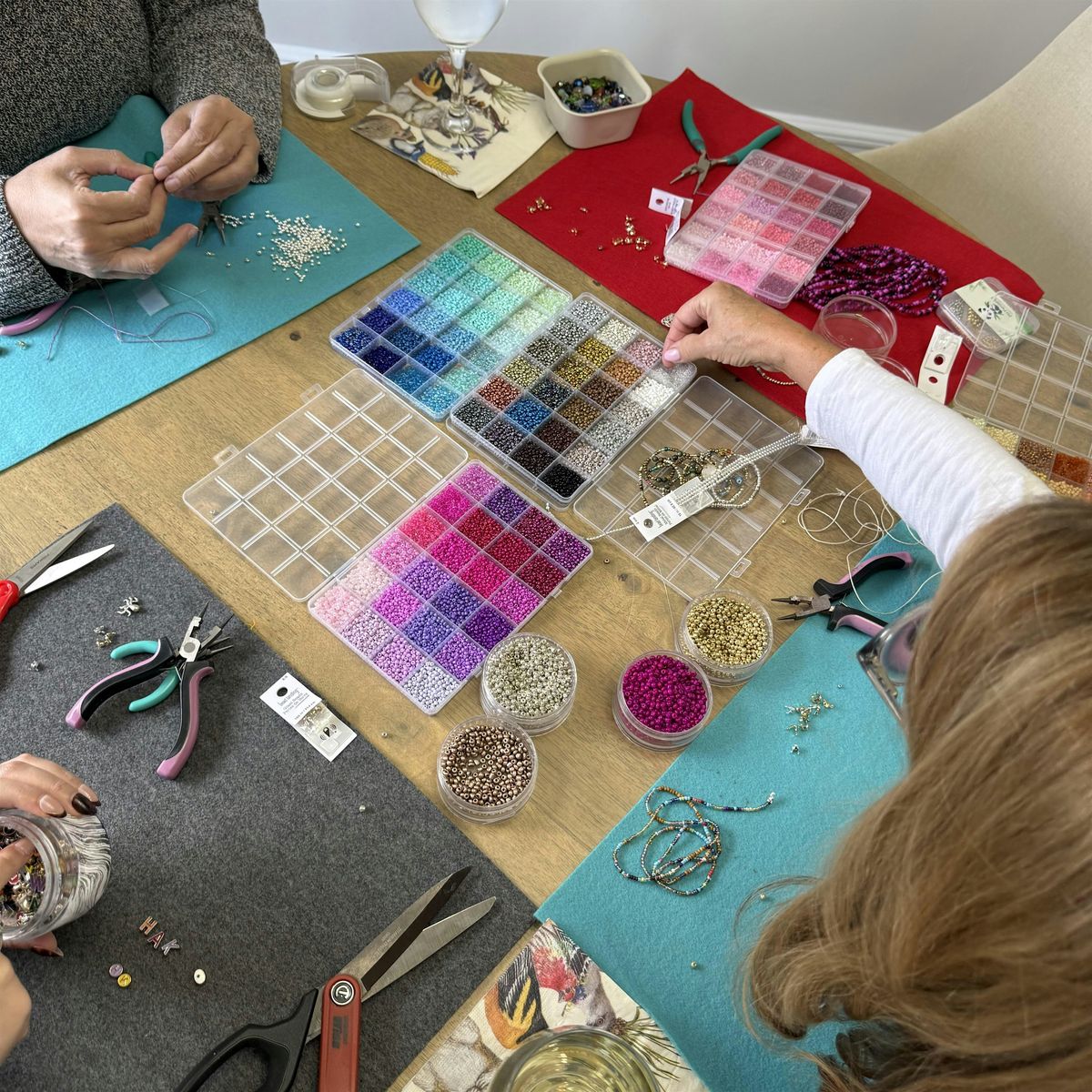 Design and Wine- Beaded Bracelets