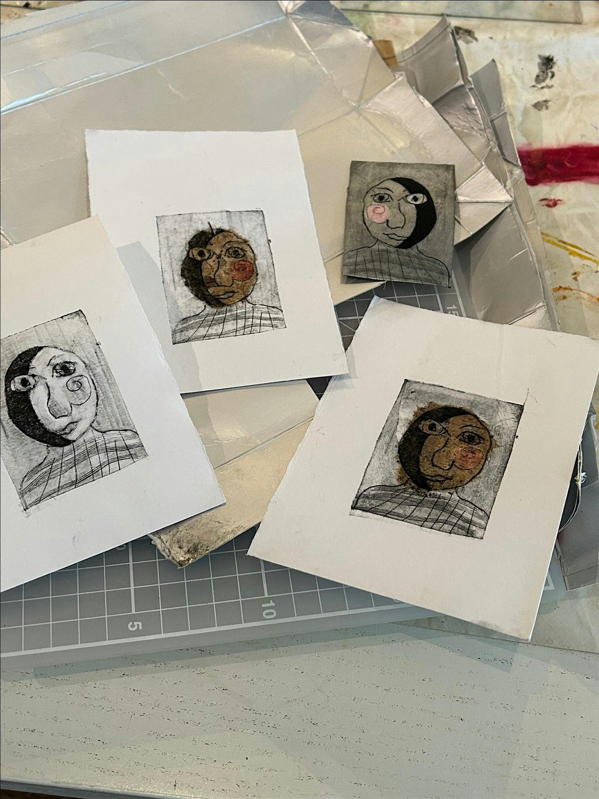 Intaglio Printmaking using Tetra-Pak