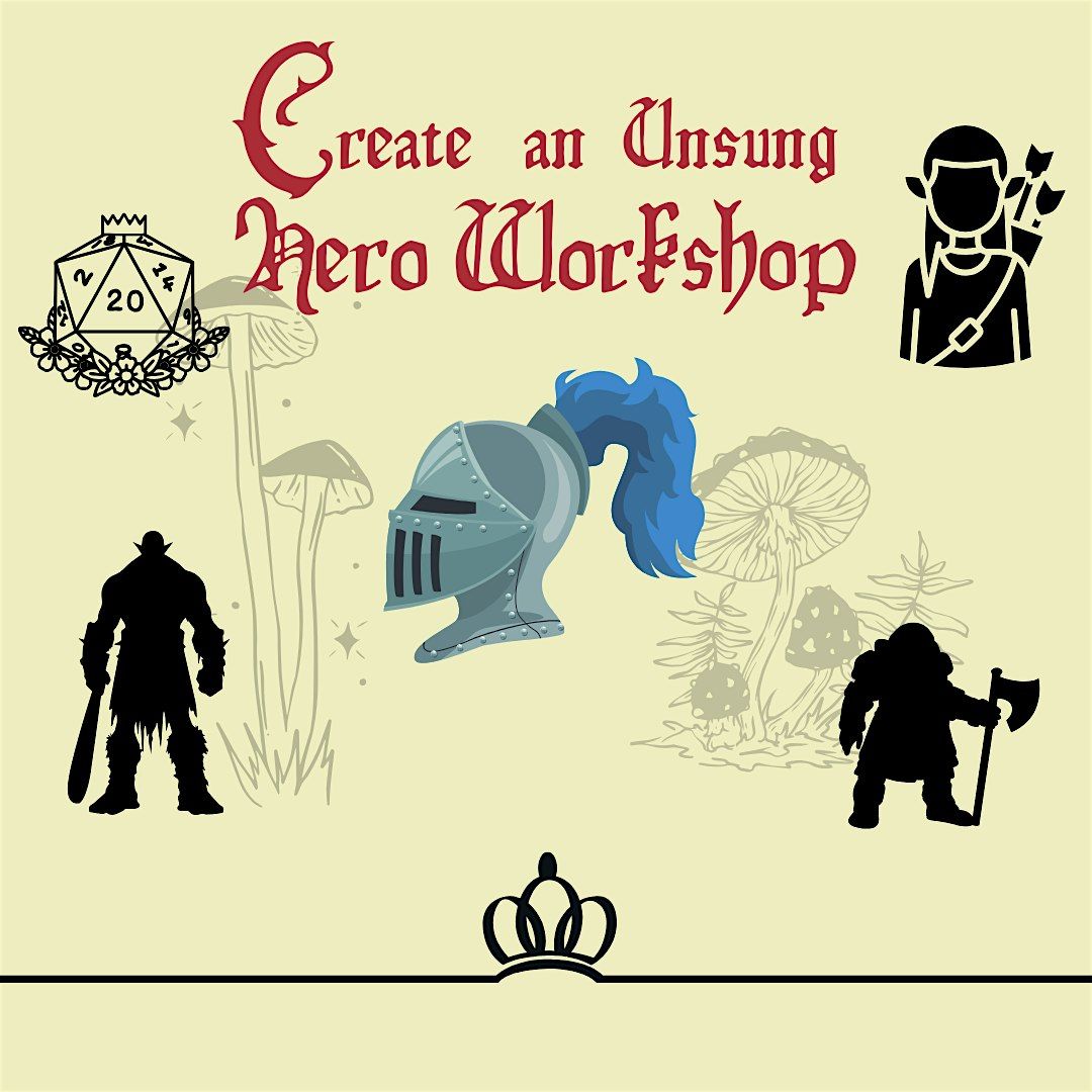 Create an Unsung Hero - DnD Character Sheet Workshop (Ages 11+)