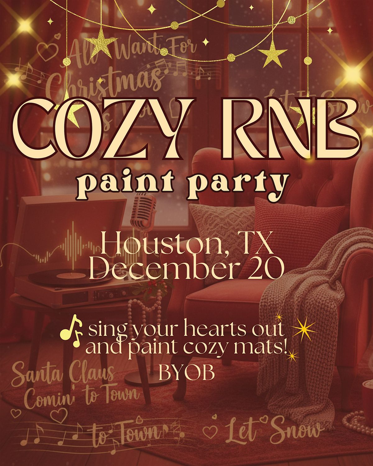 Cozy RNB Mat Paint N Sip Party